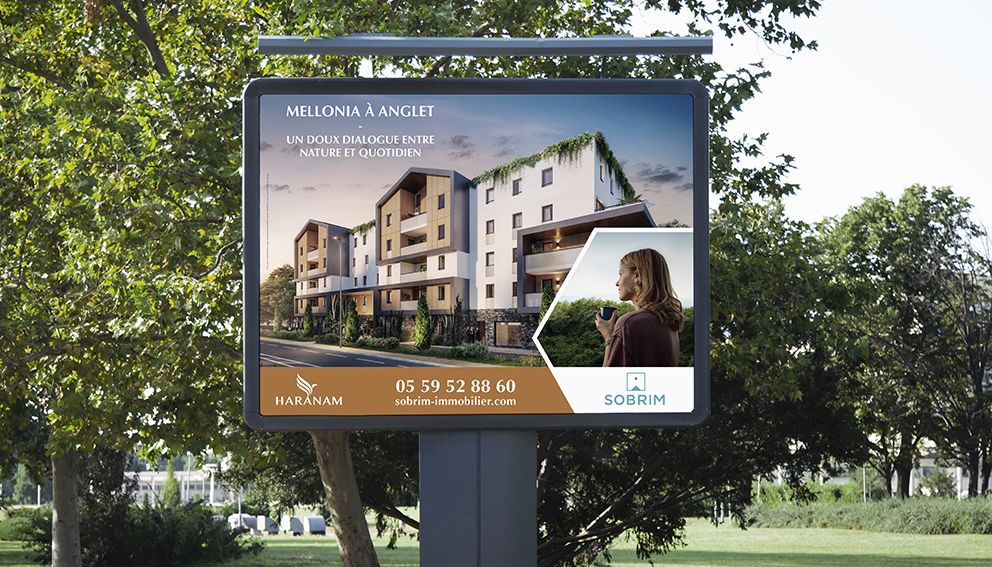 Affiche Sobrim Immobilier résidence Haranam