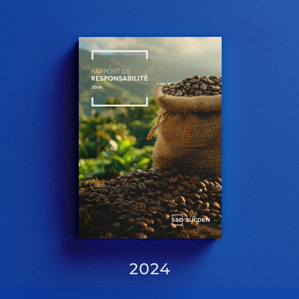 Rapport de Responsabilité Sucden 2024 – design et mise en page papier par Jardy&Jardy